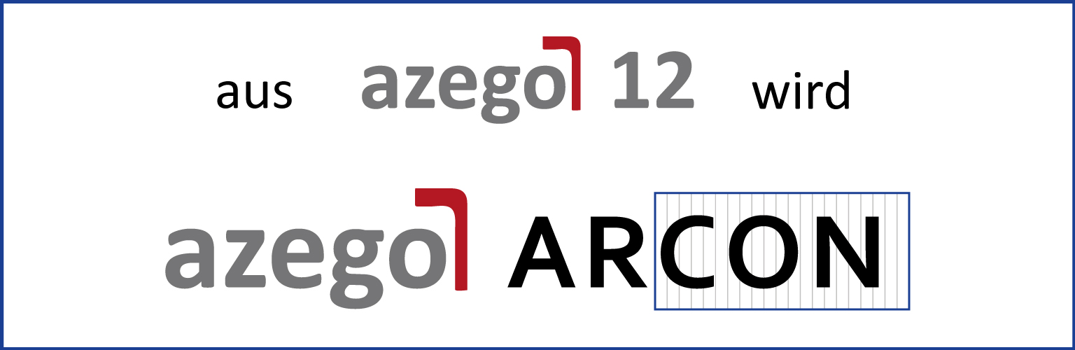 Info: aus azego12 wird azego-ARCON